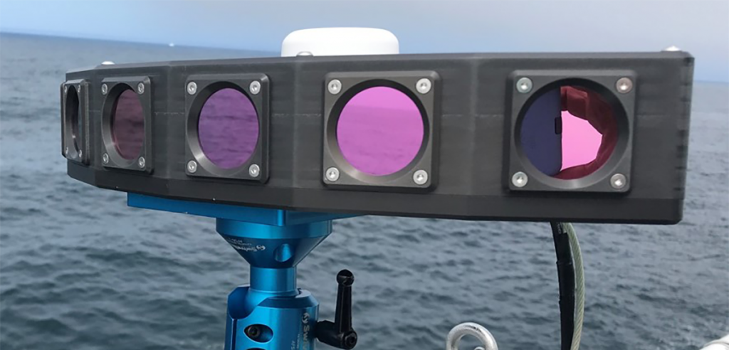 Infrared camera mounted on a boat on the ocean. Image by Toyon.