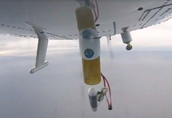 MASED sonde launches from an aircraft