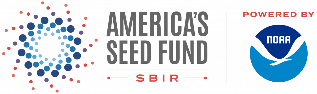America's Seed Fund logo next to text "powered by NOAA" with blue NOAA logo